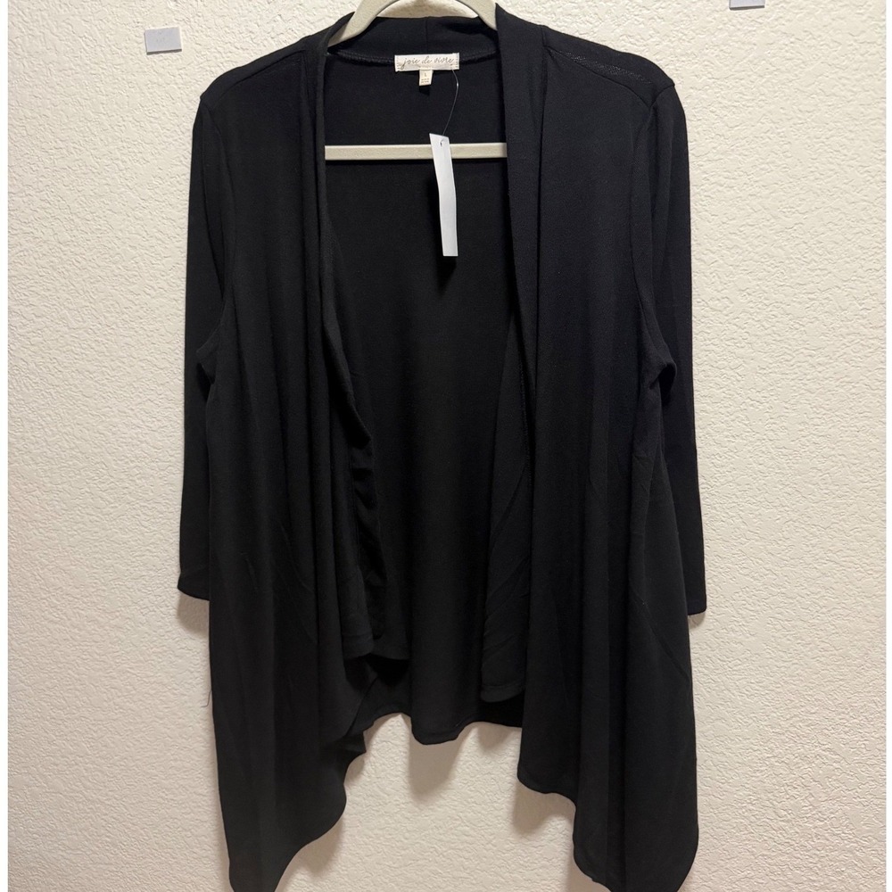 joie de vivre Black Coat‎ Sweater Size L